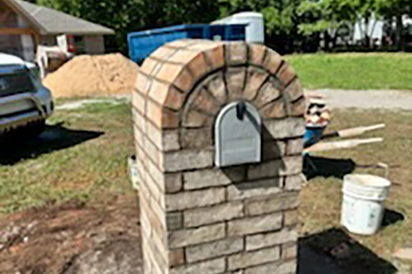 Stair, Mailbox & Driveway Entrance Wall Construction 